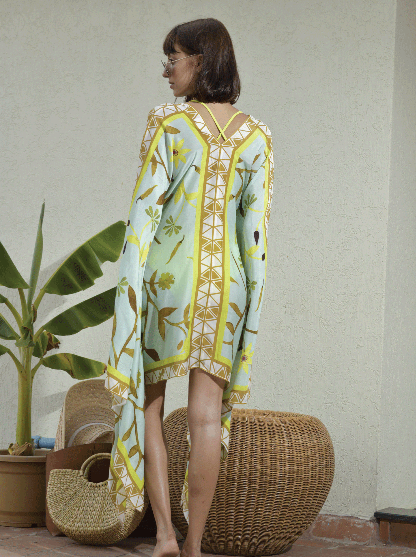 Alanna Spice Market Kaftan (Aqua)