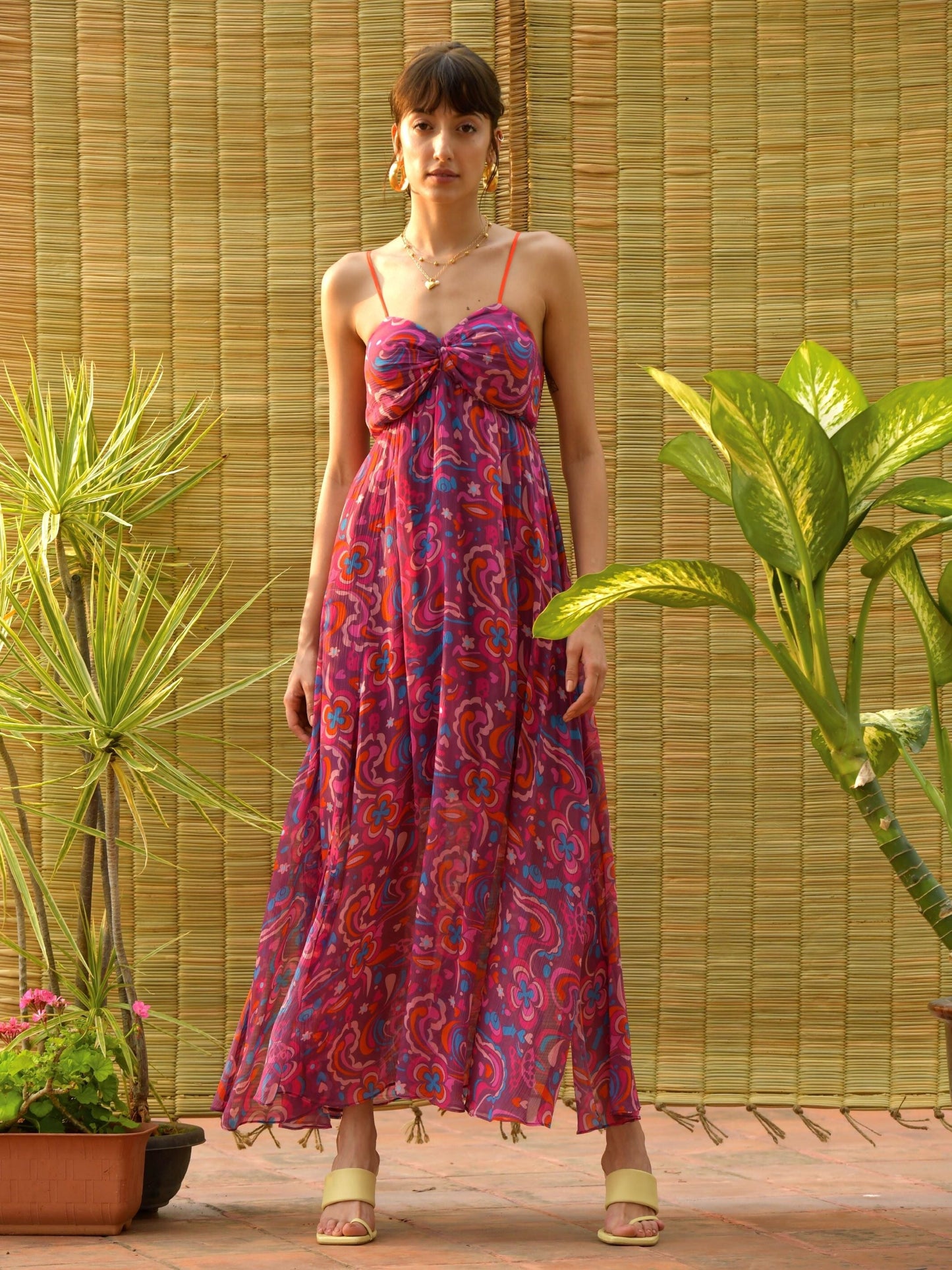 Sara Multi Slit Maxi Dress