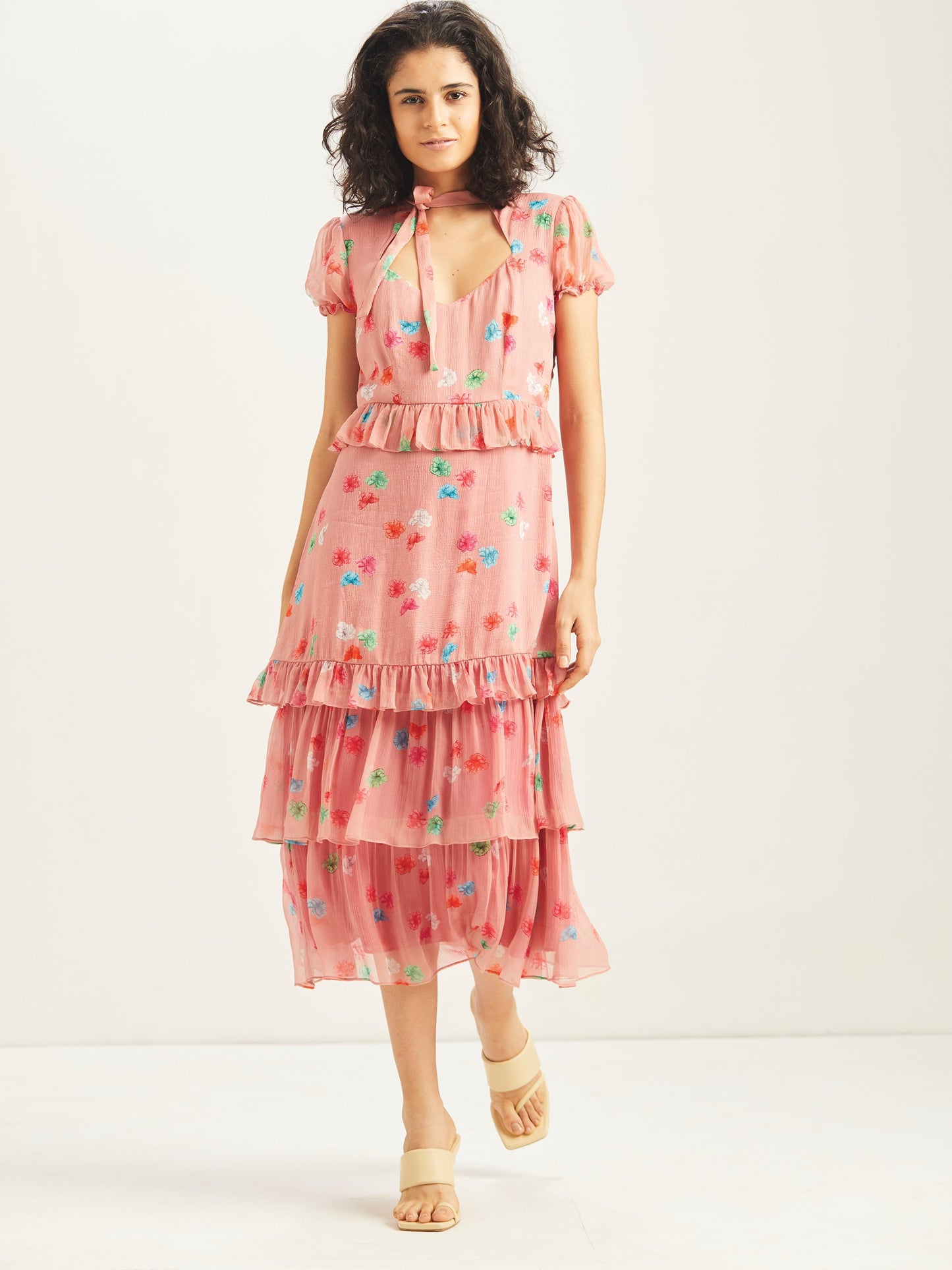 Freya Tiered Midi Dress