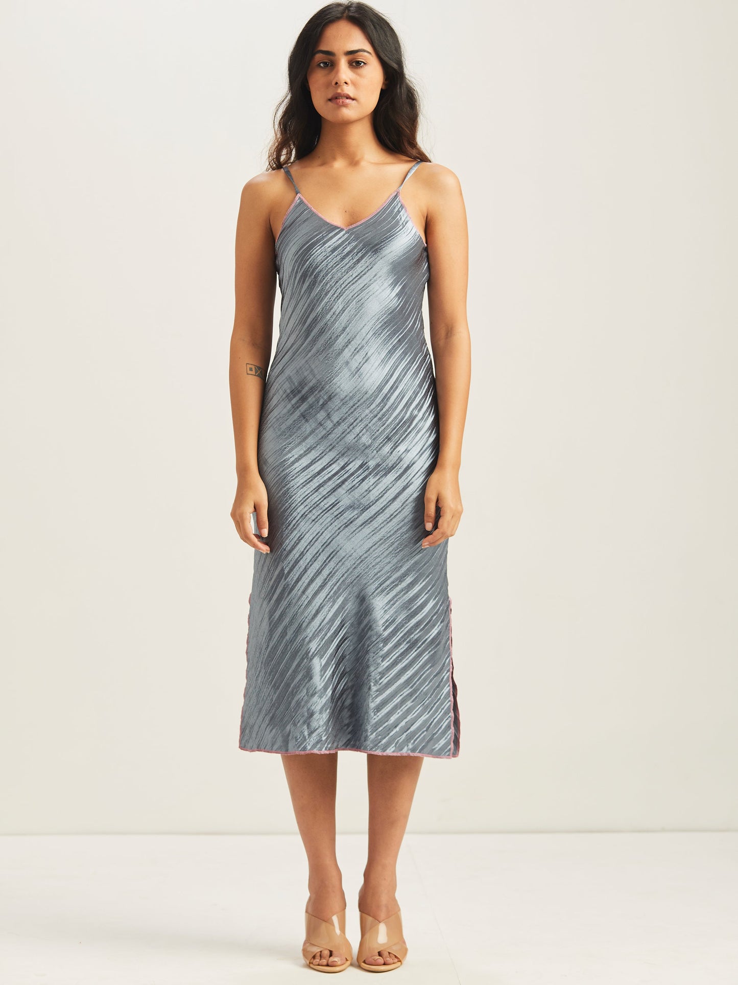 Hayat Pleated Bias Slip Dress