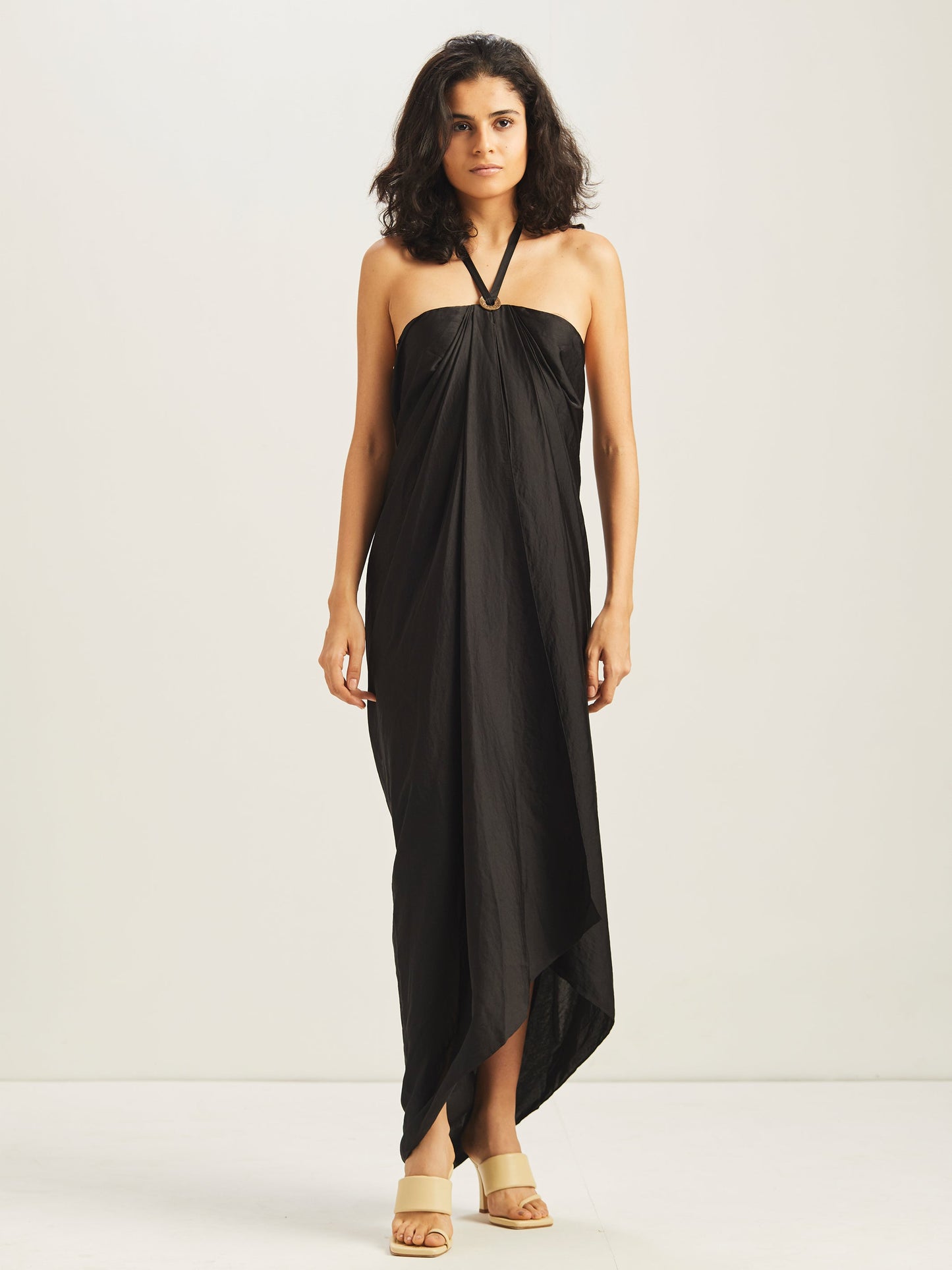 Girlfriend Sarong Dress - Black